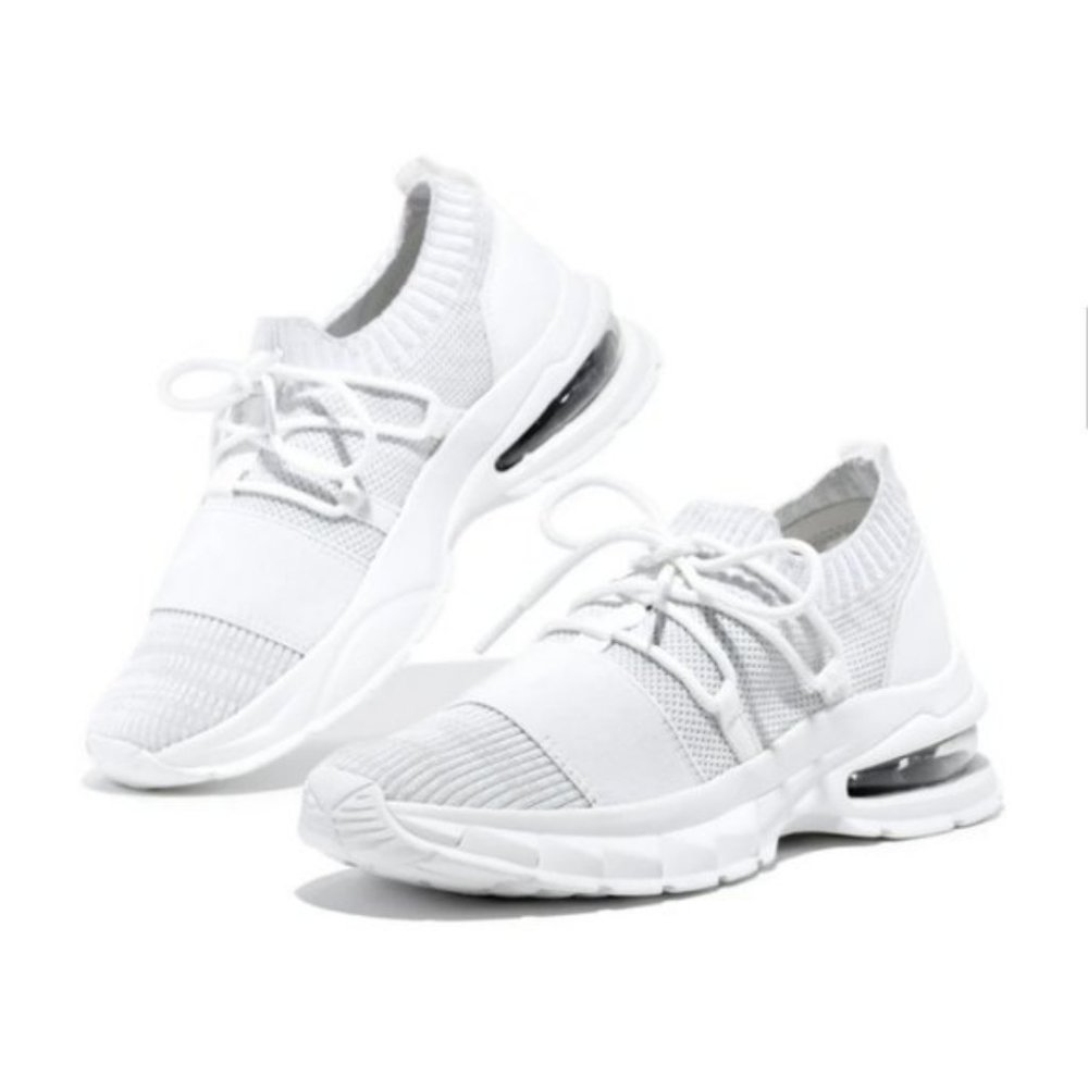 Flyknit Slip On Sneaker in White - Picture 2 of 6